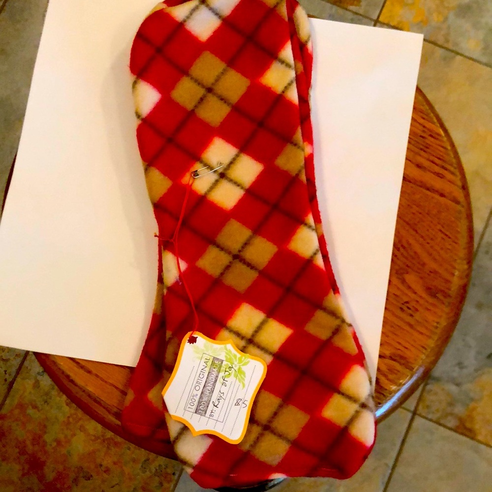 Handmade, Burp Cloths, Fleece, set of 2, about 12 Inches By 6 Inches, Plaid